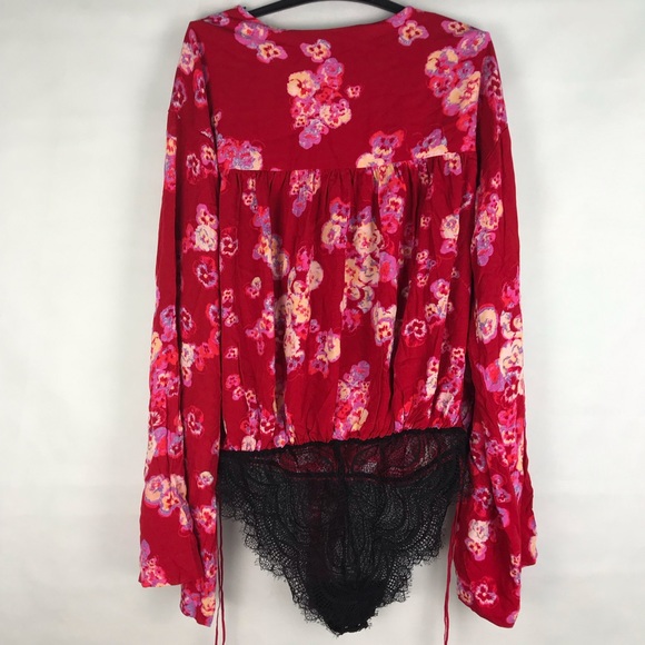 NWT Free People Forties Feel Printed bodysuit - Picture 6 of 8